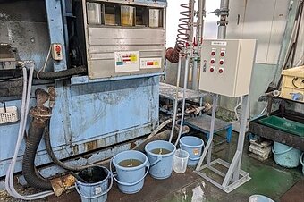 洗剤自動投入制御工事